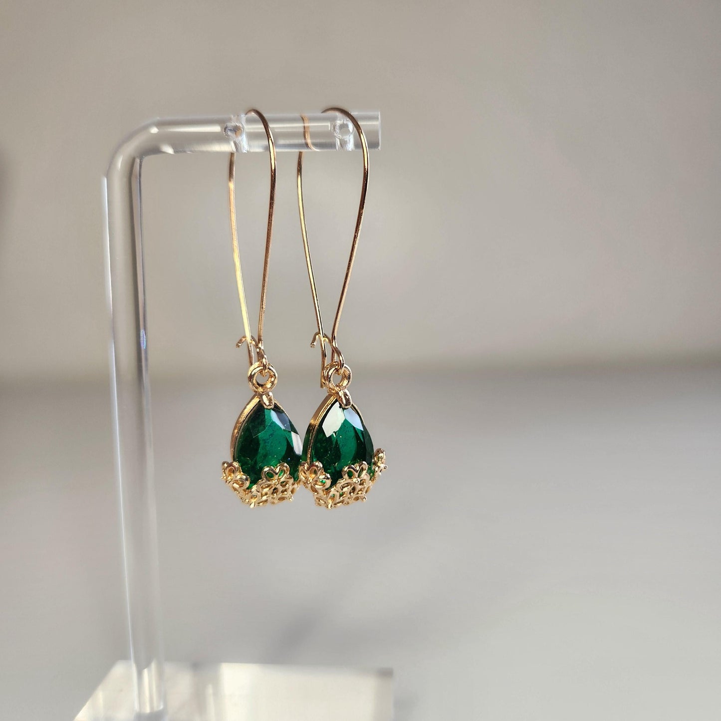 HANDMADE Dangle Gem Earrings