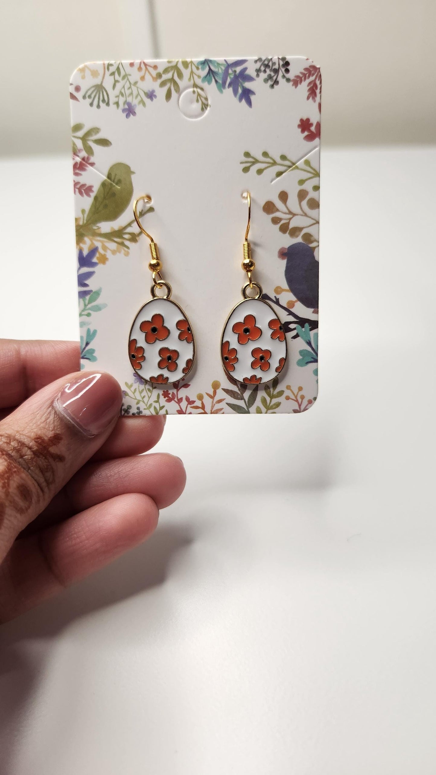 HANDMADE Easter Egg Dangle Earrings