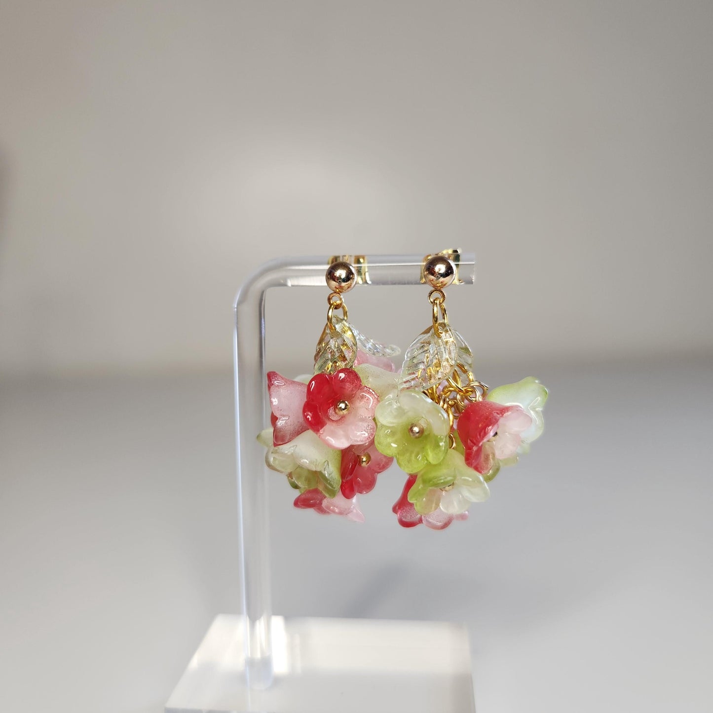 Handmade Fairycore Flower Dangle Earrings