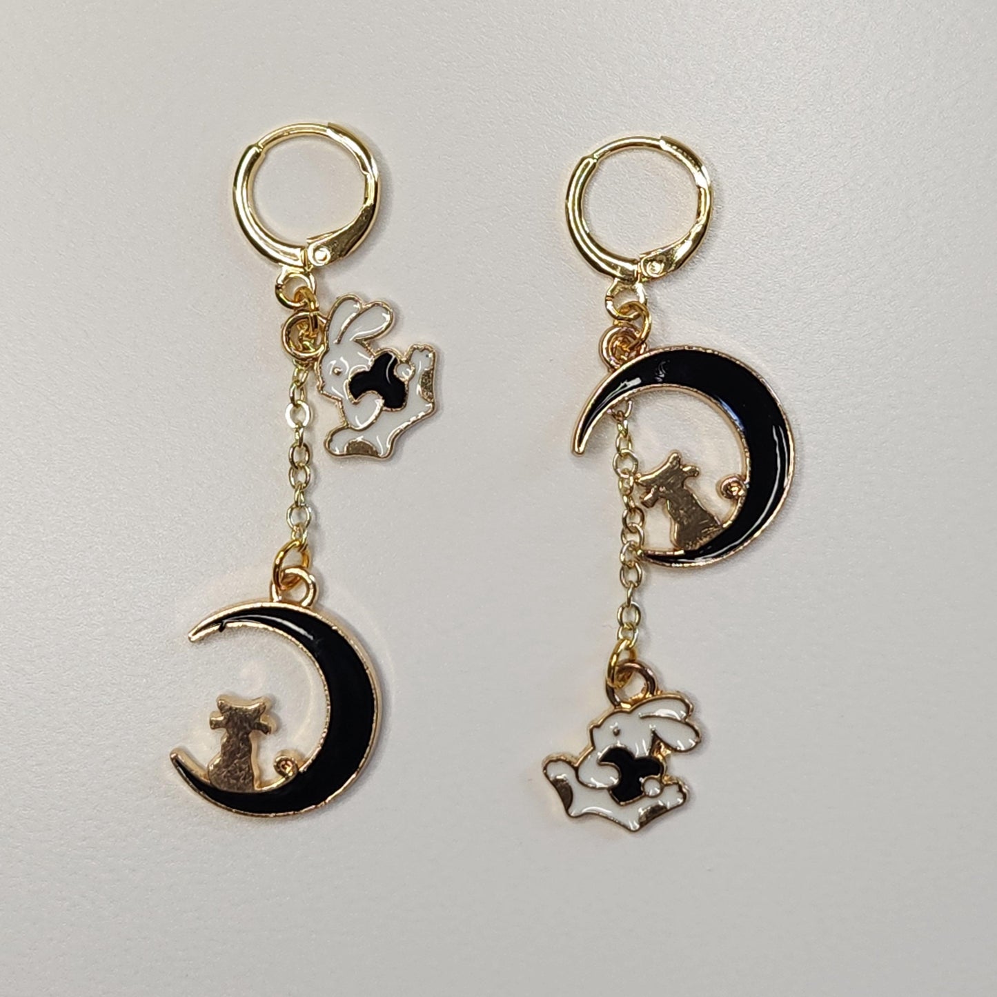 HANDMADE Sailor Moon Inspired Huggie Hoop Dangle Earring