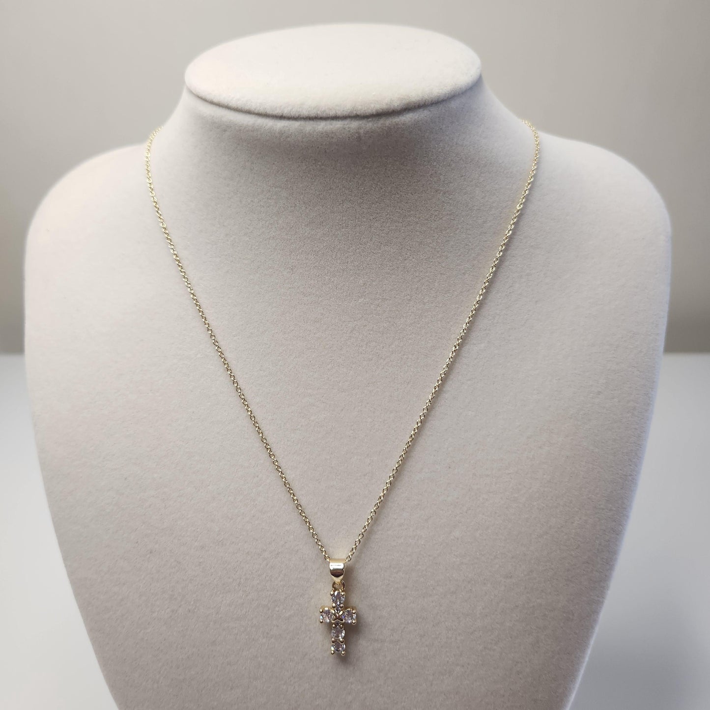 HANDMADE Nancy Cross 18k gold plated adjustable necklace