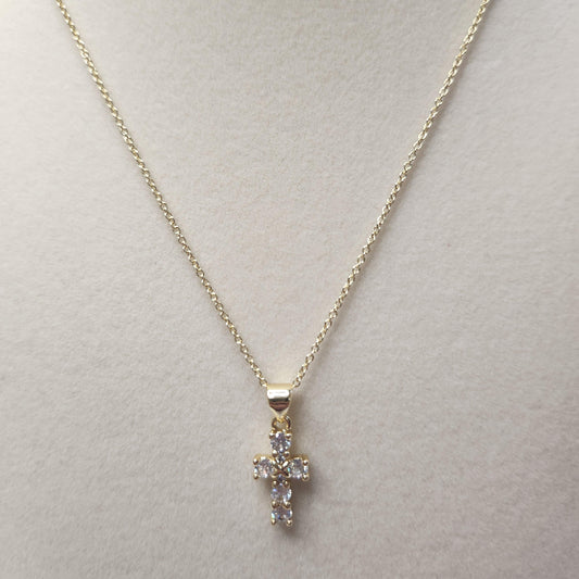 HANDMADE Nancy Cross 18k gold plated adjustable necklace