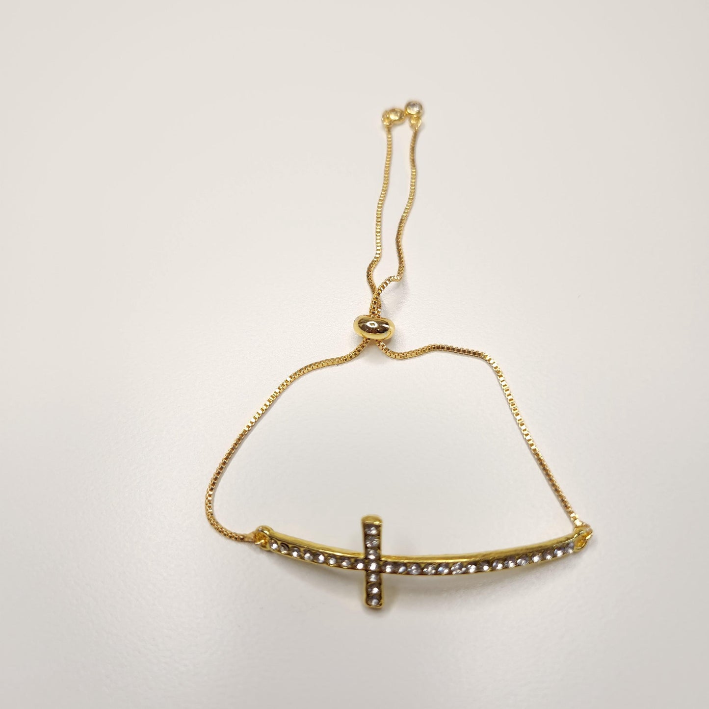 Handmade cross adjustable bracelet