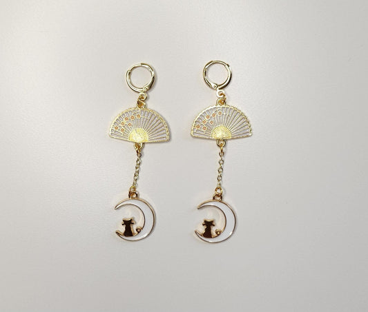 HANDMADE Sailor Moon Inspired Huggie Hoop Dangle Earring