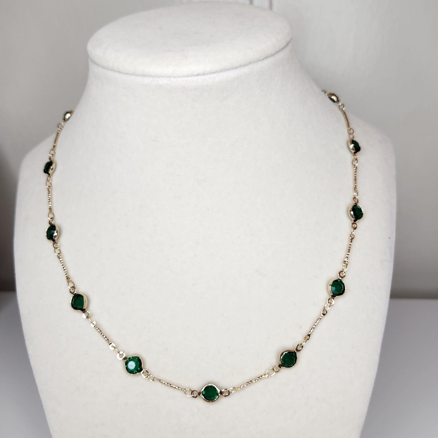 Handmade Green necklace, bracelet and earrings set, mothers day gift