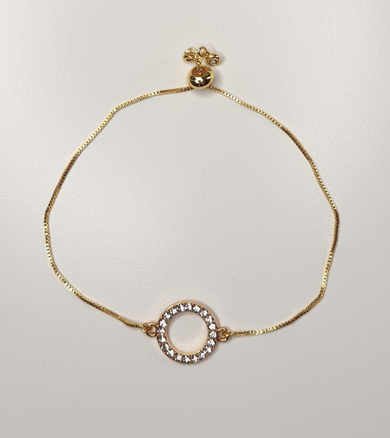 Handmade circle adjustable bracelet