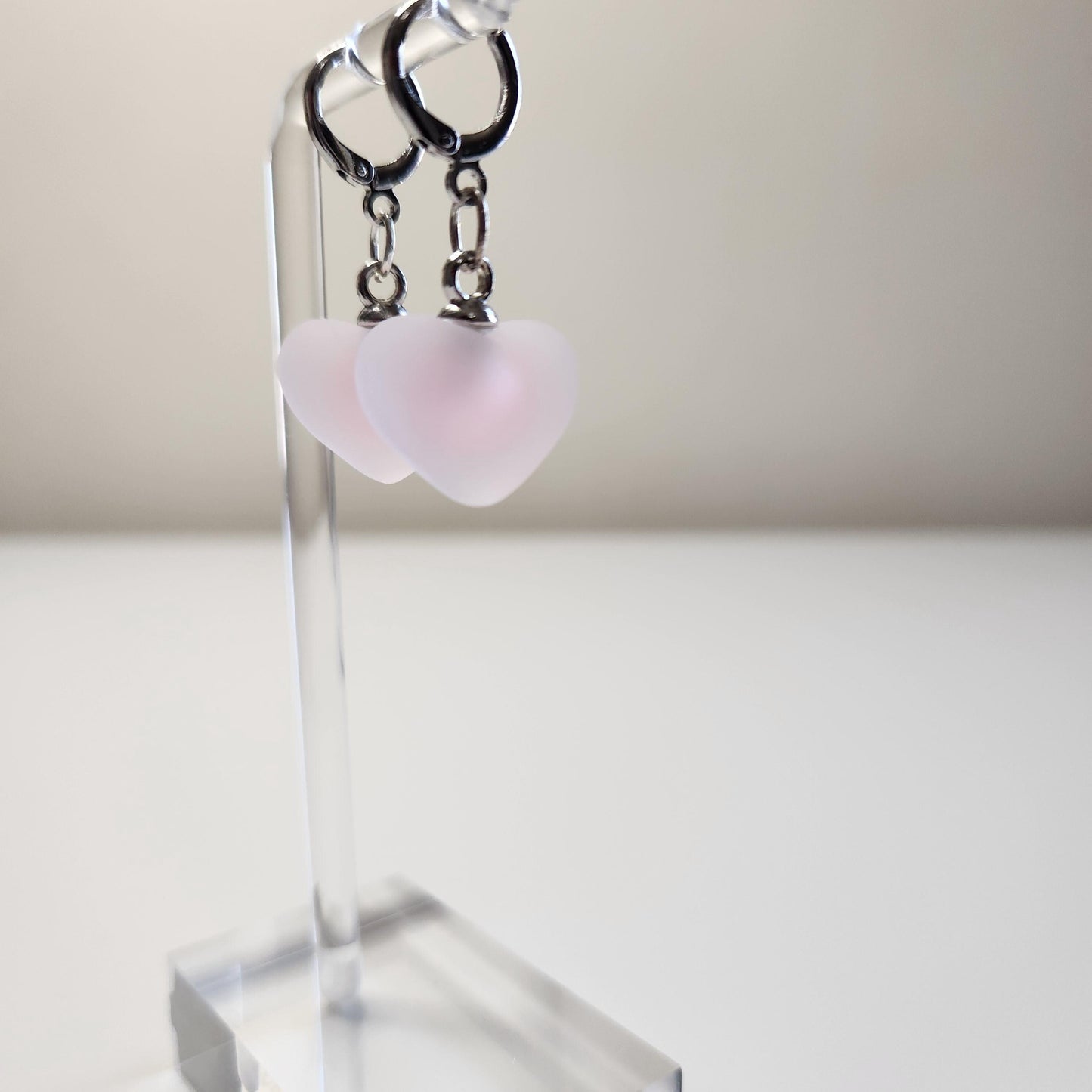 HANDMADE Heart Puff Earrings