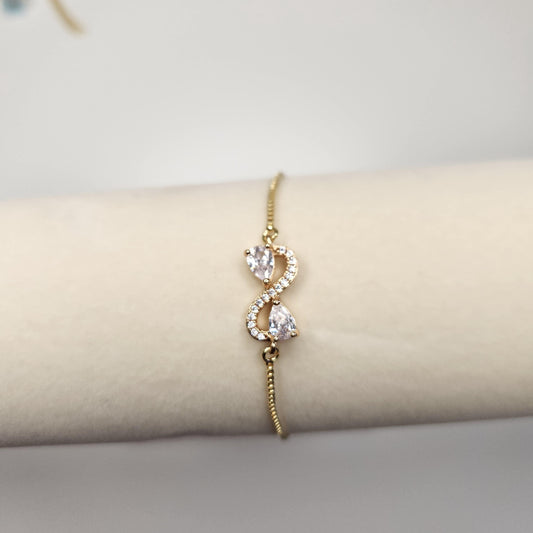 Handmade infinity adjustable bracelet