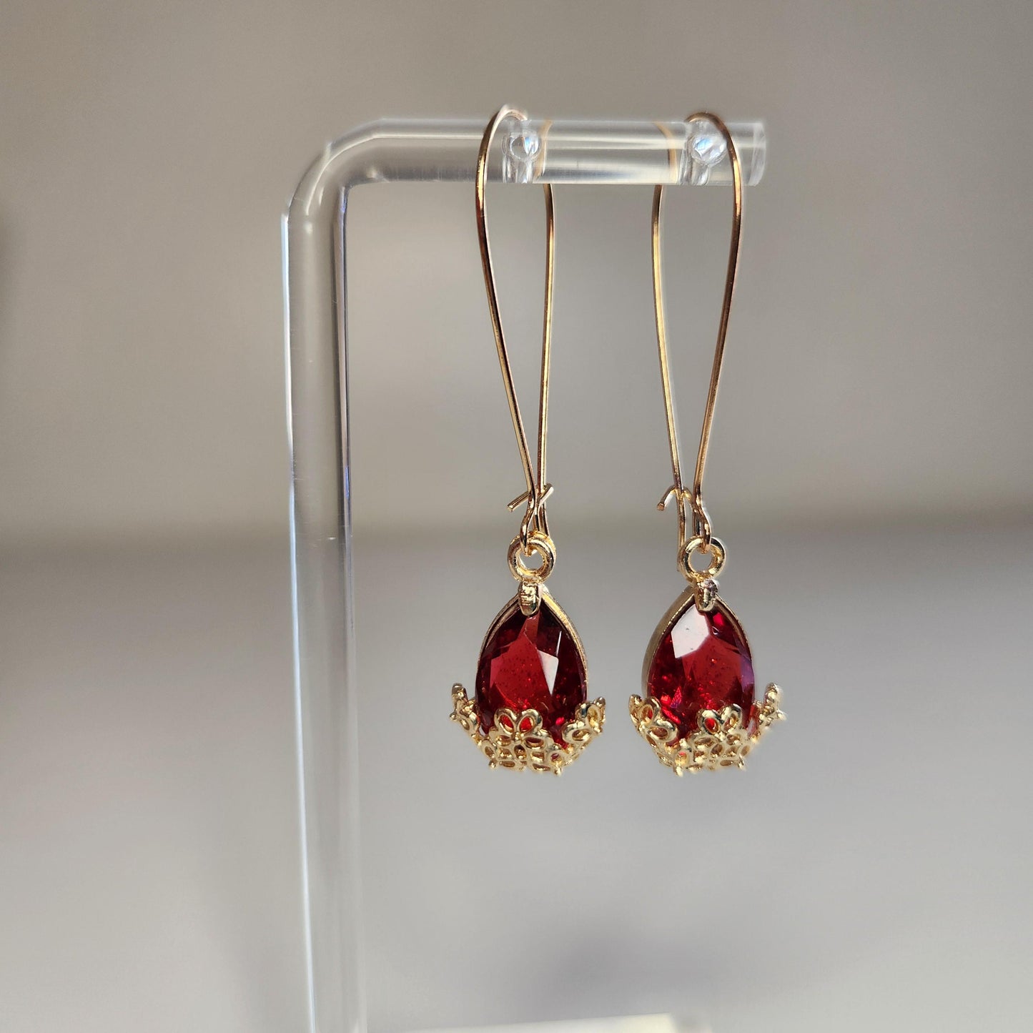 HANDMADE Dangle Gem Earrings
