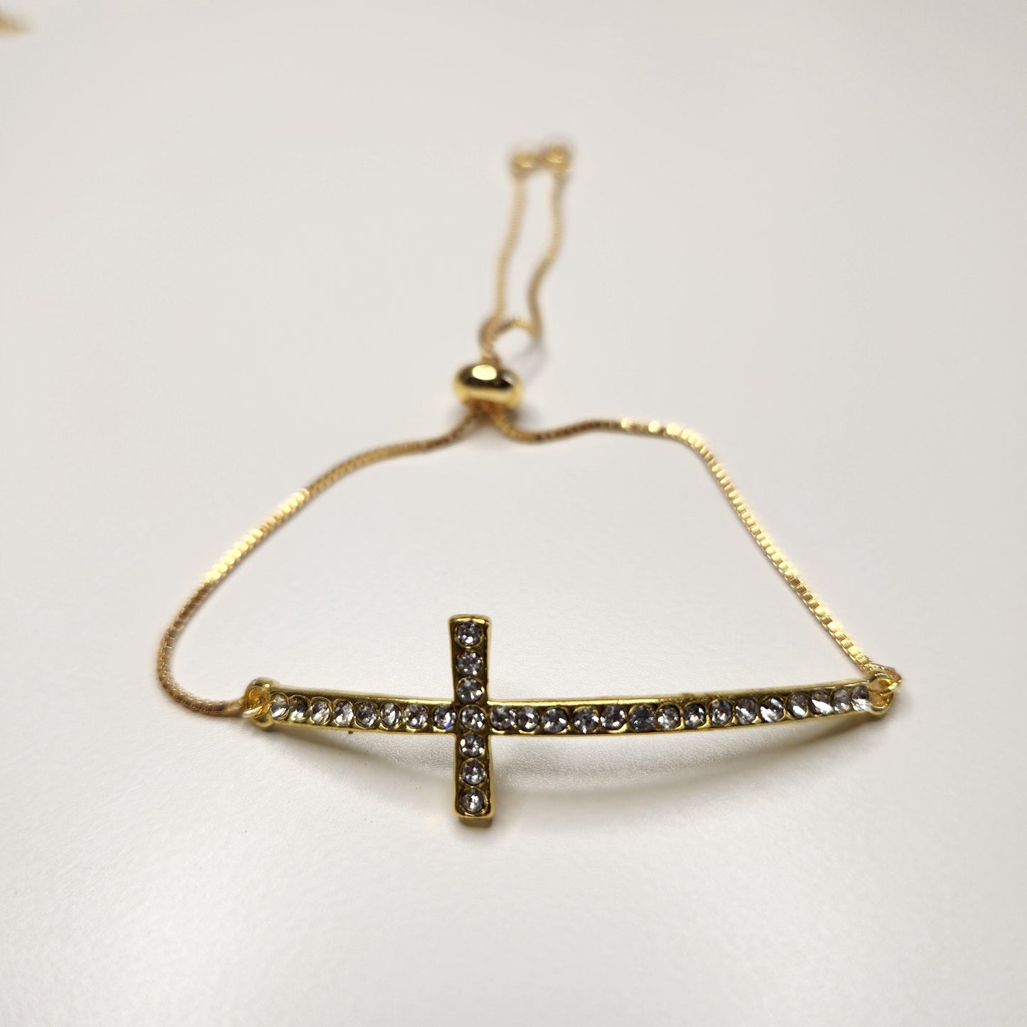 Handmade cross adjustable bracelet