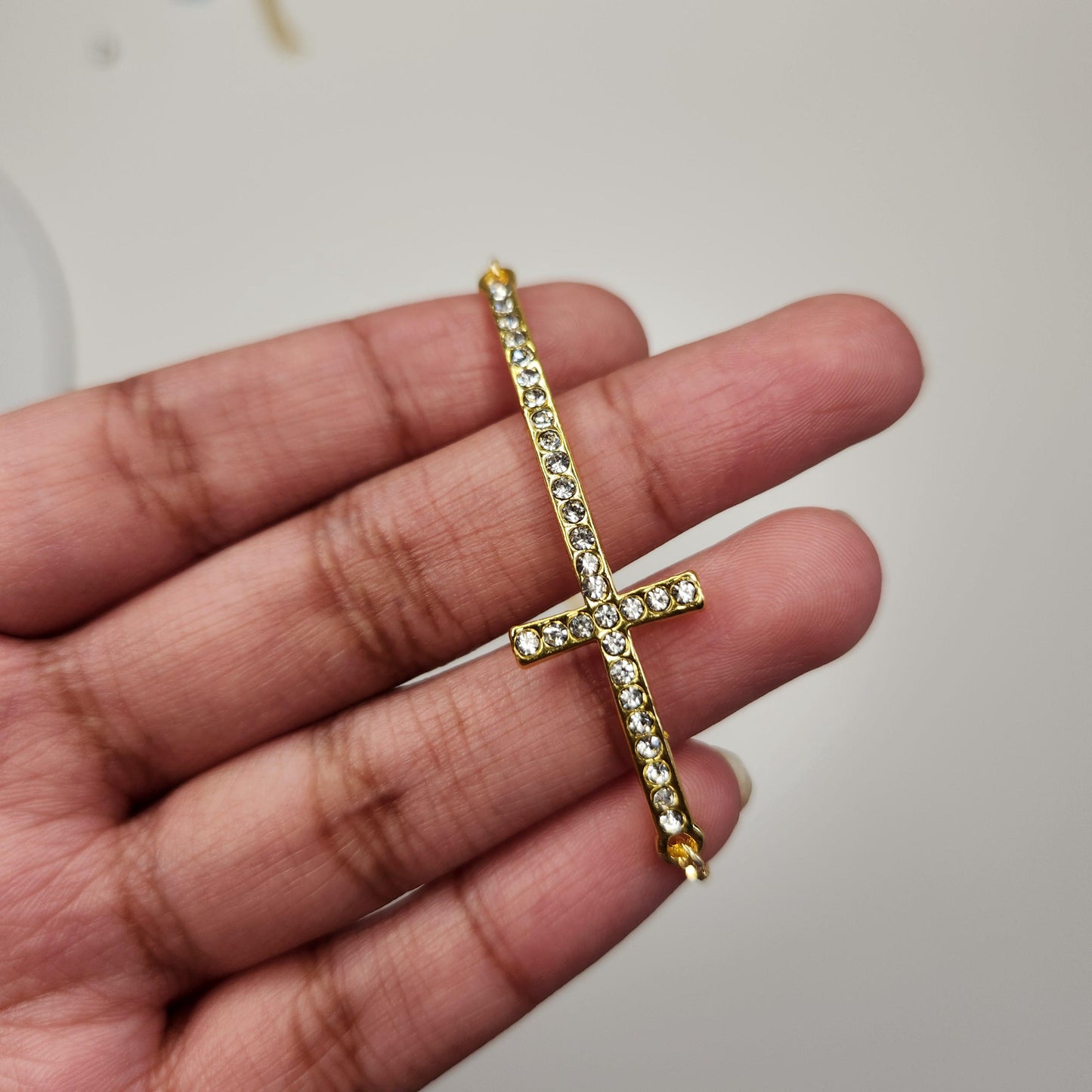 Handmade cross adjustable bracelet