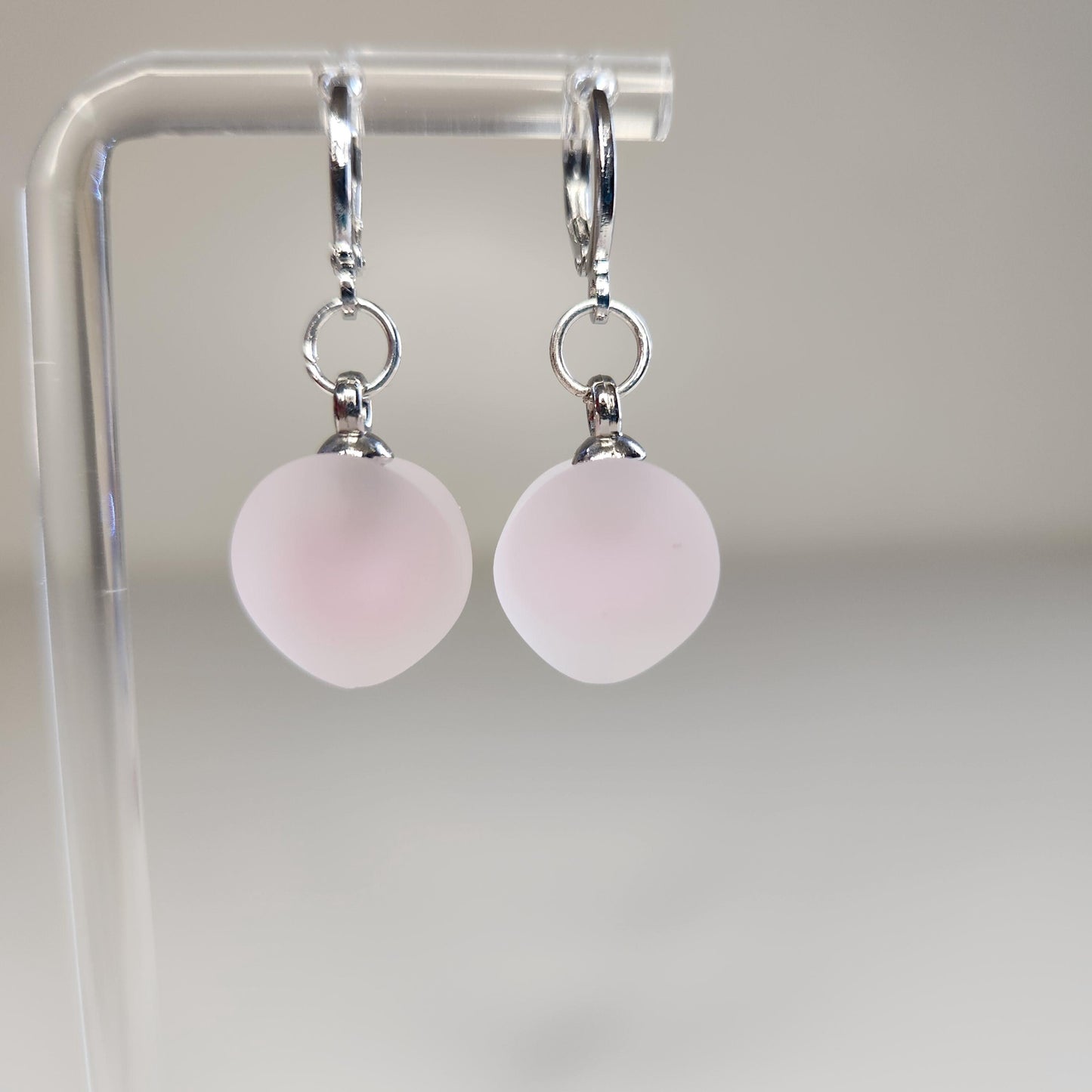 HANDMADE Heart Puff Earrings