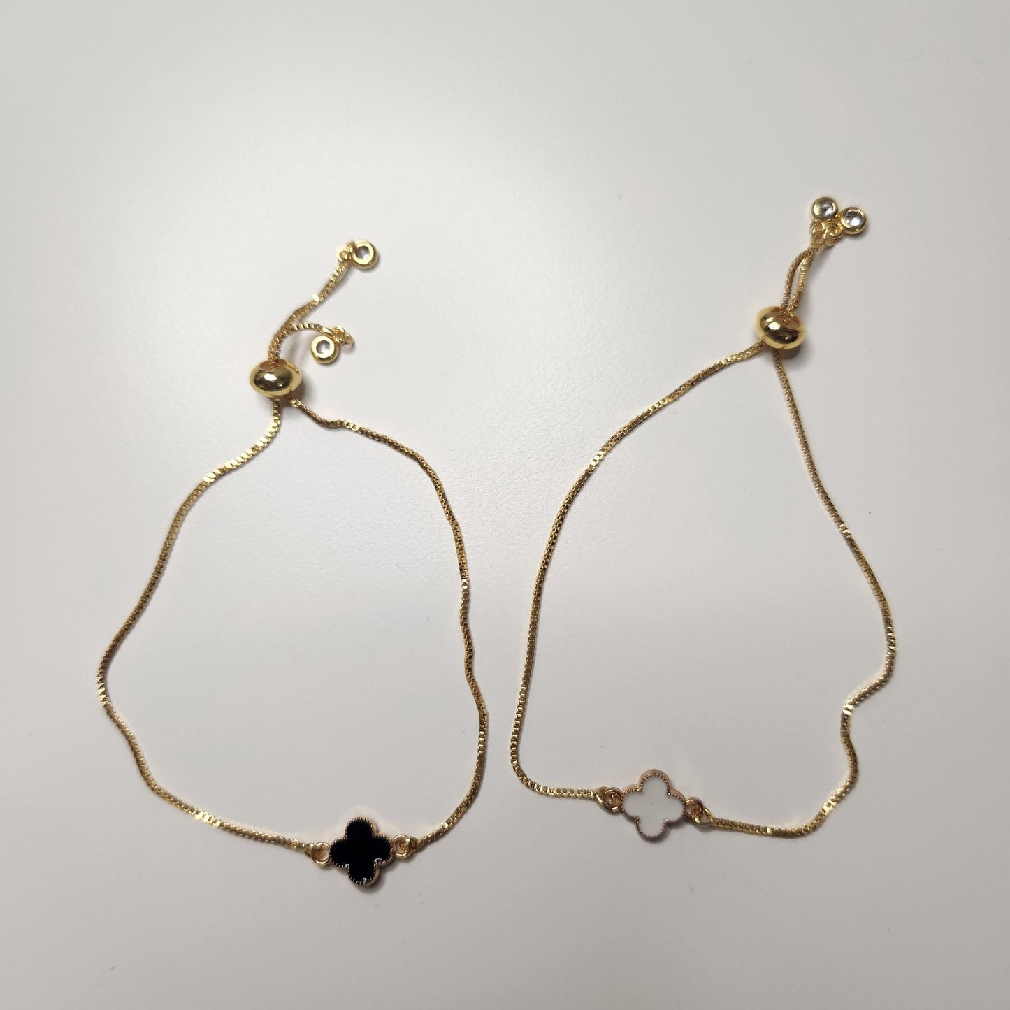 Handmade adjustadjustable clover bracelet