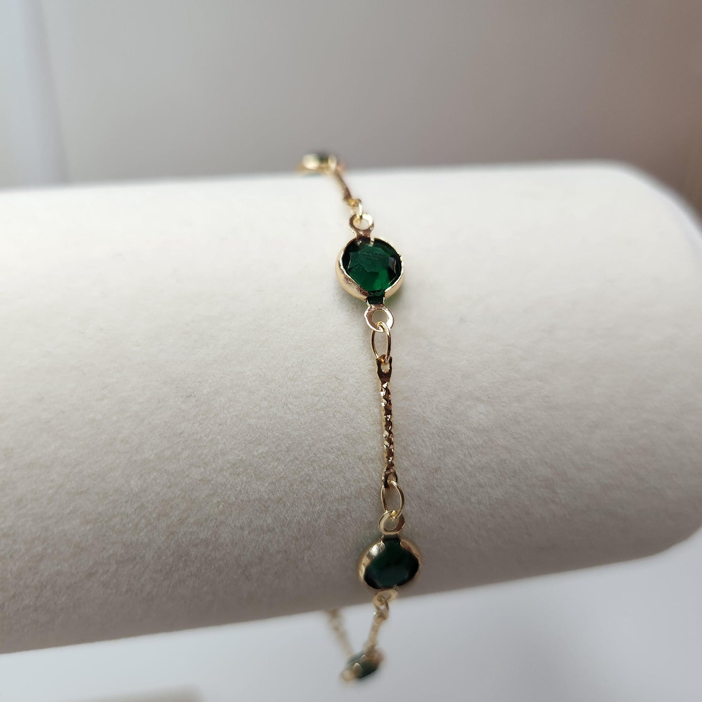 Handmade Green necklace, bracelet and earrings set, mothers day gift